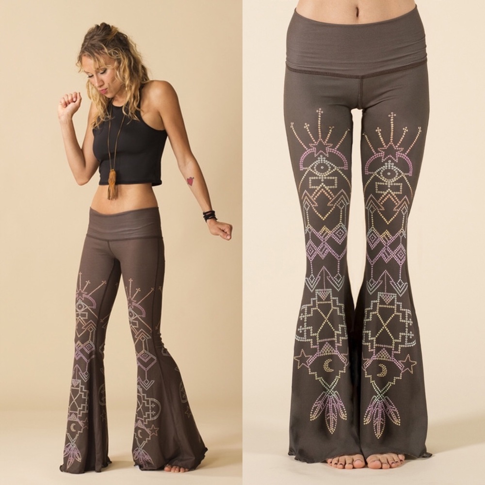 Teeki Seven Crowns Bell Bottoms Leggings Yoga Pant